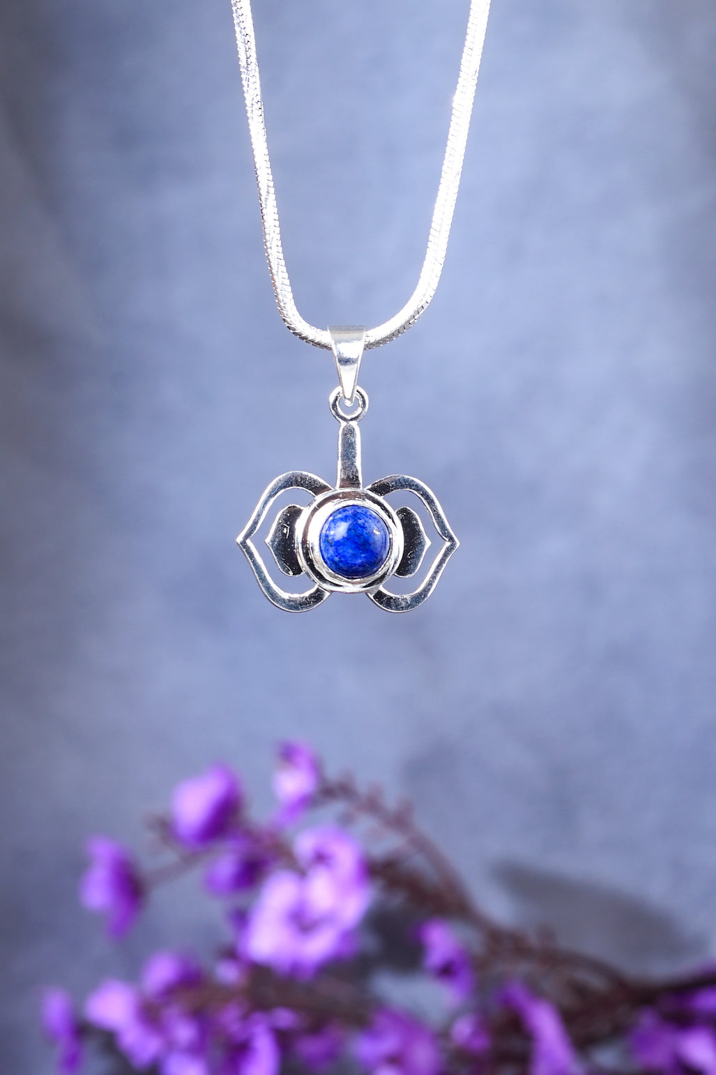 Healing Evil Eye Lapis Lazuli Pendant
