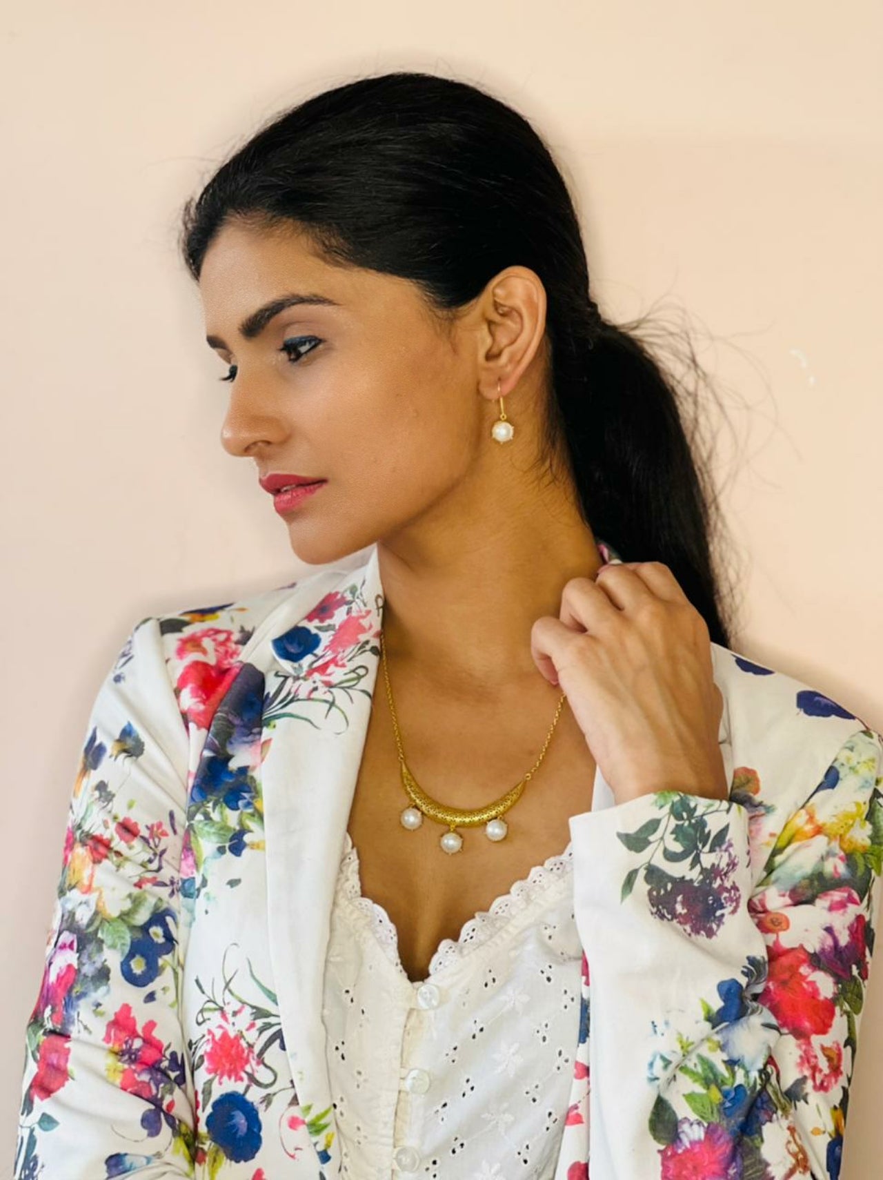 Petite Pearl Set with Pearl Drops