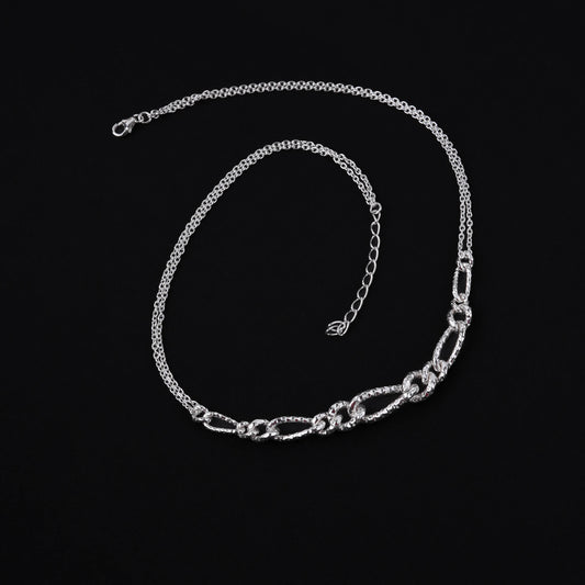 Silver Luxe Loop Necklace