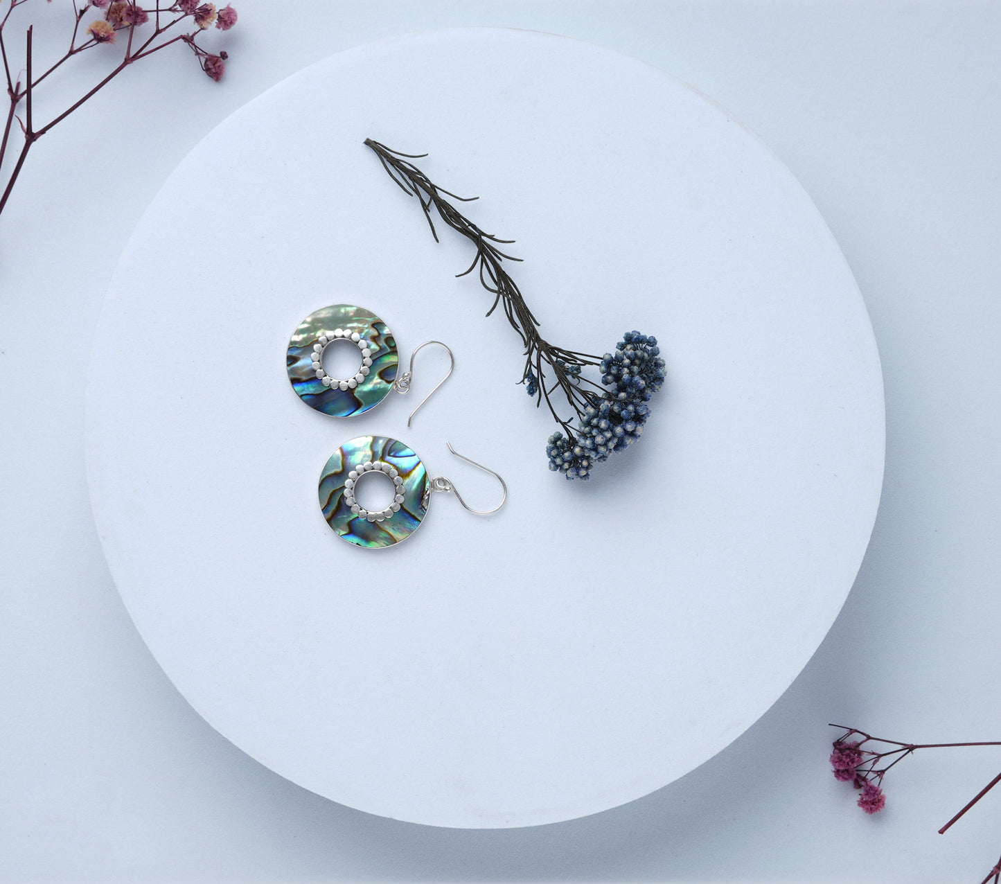 Abalone Concentrics Earrings