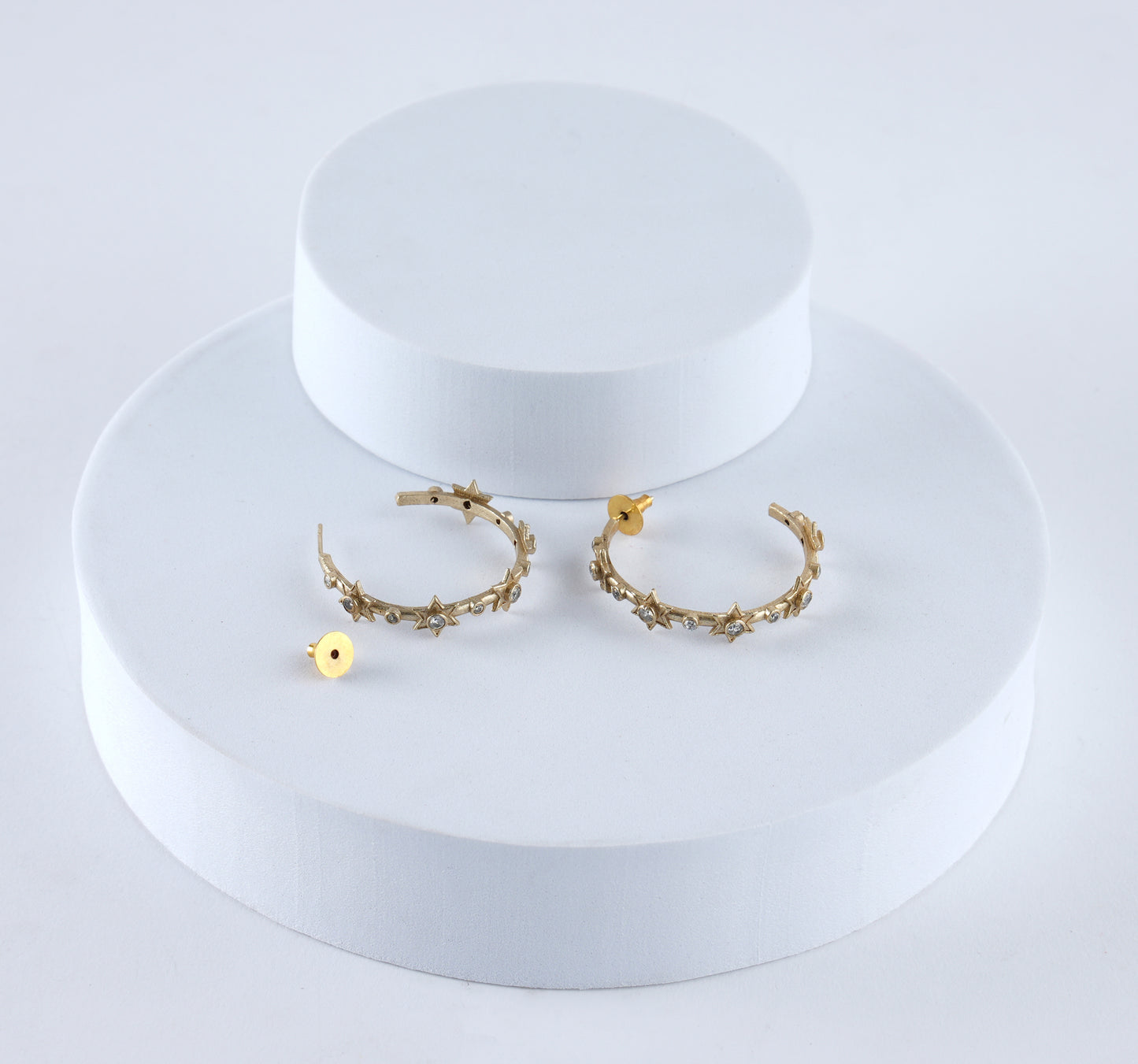 Twinkling Star Hoops