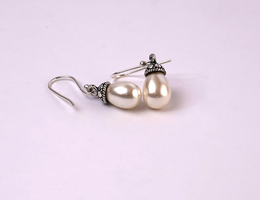 Delicate Pearl Drop Earrings