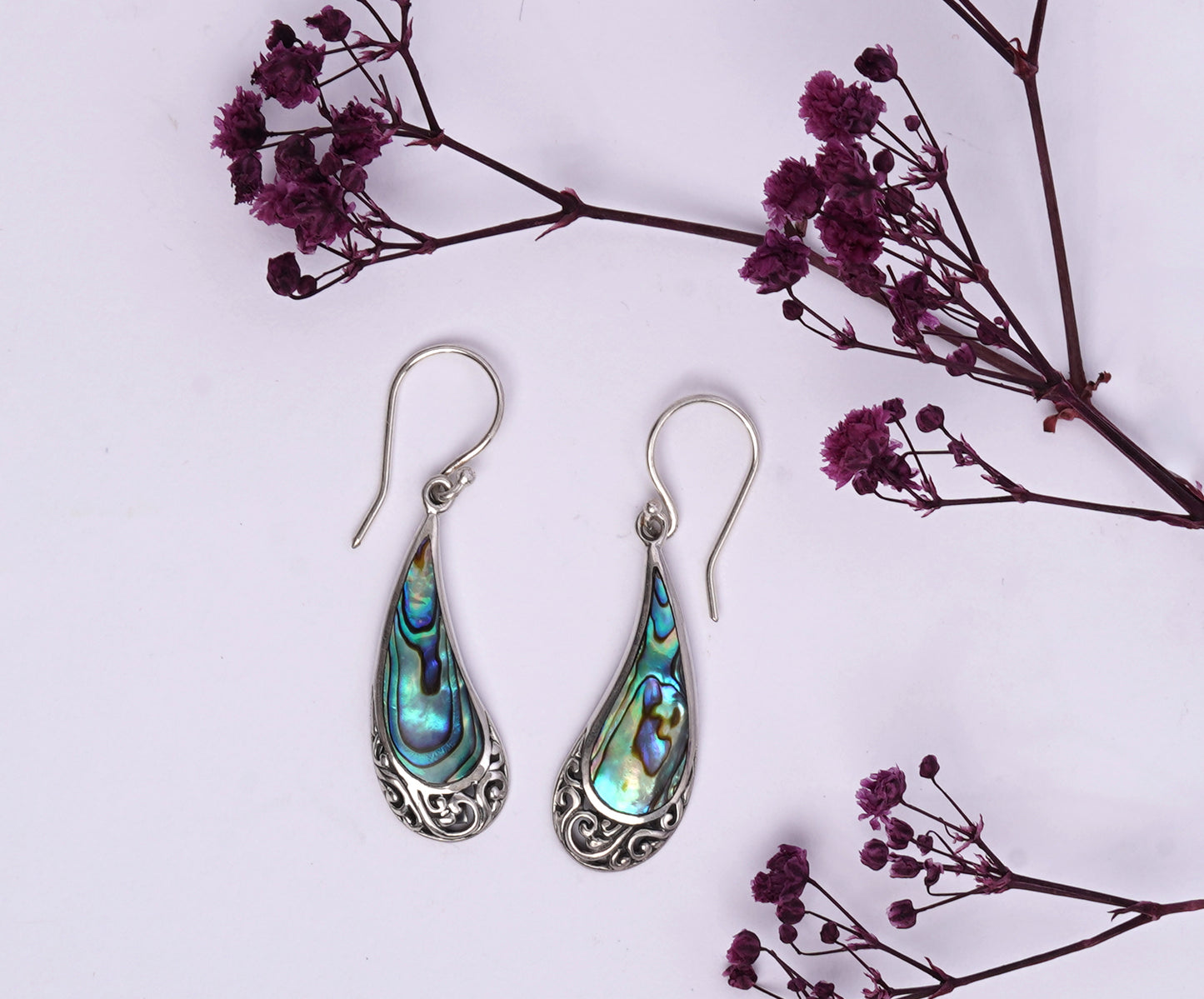Drops of Glow Abalone Earrings