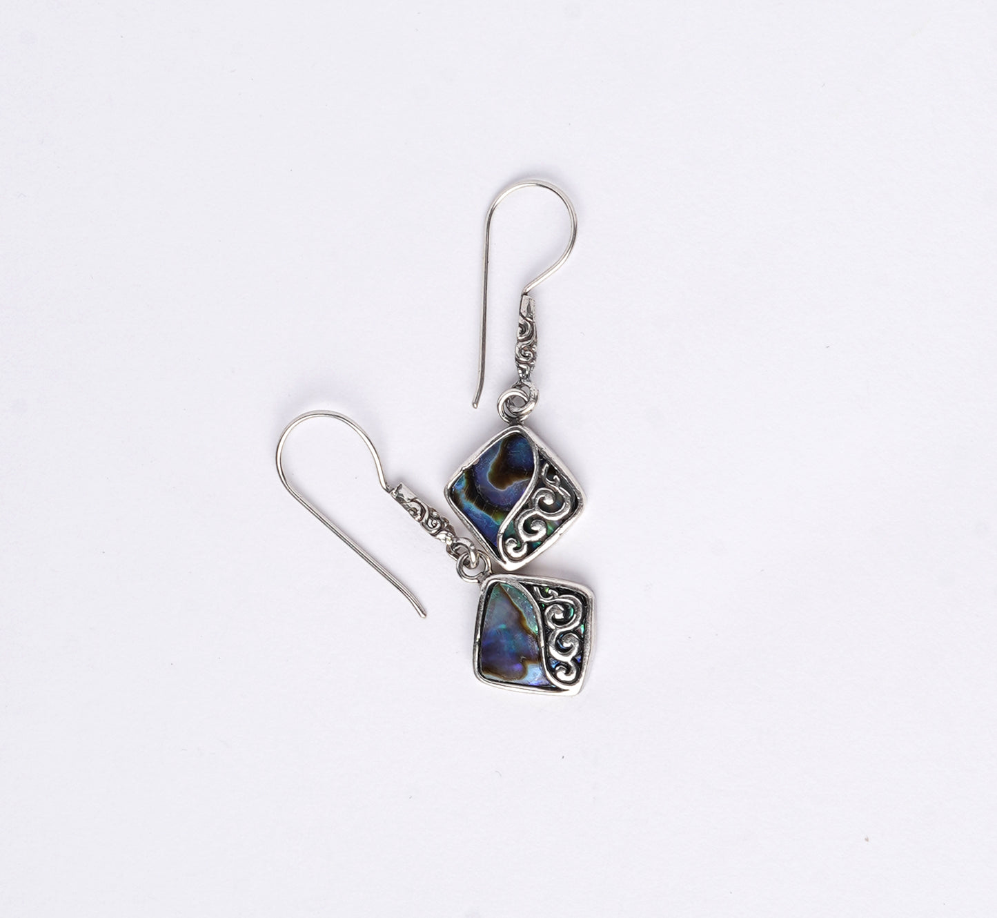 Sea Waves Abalone Earrings
