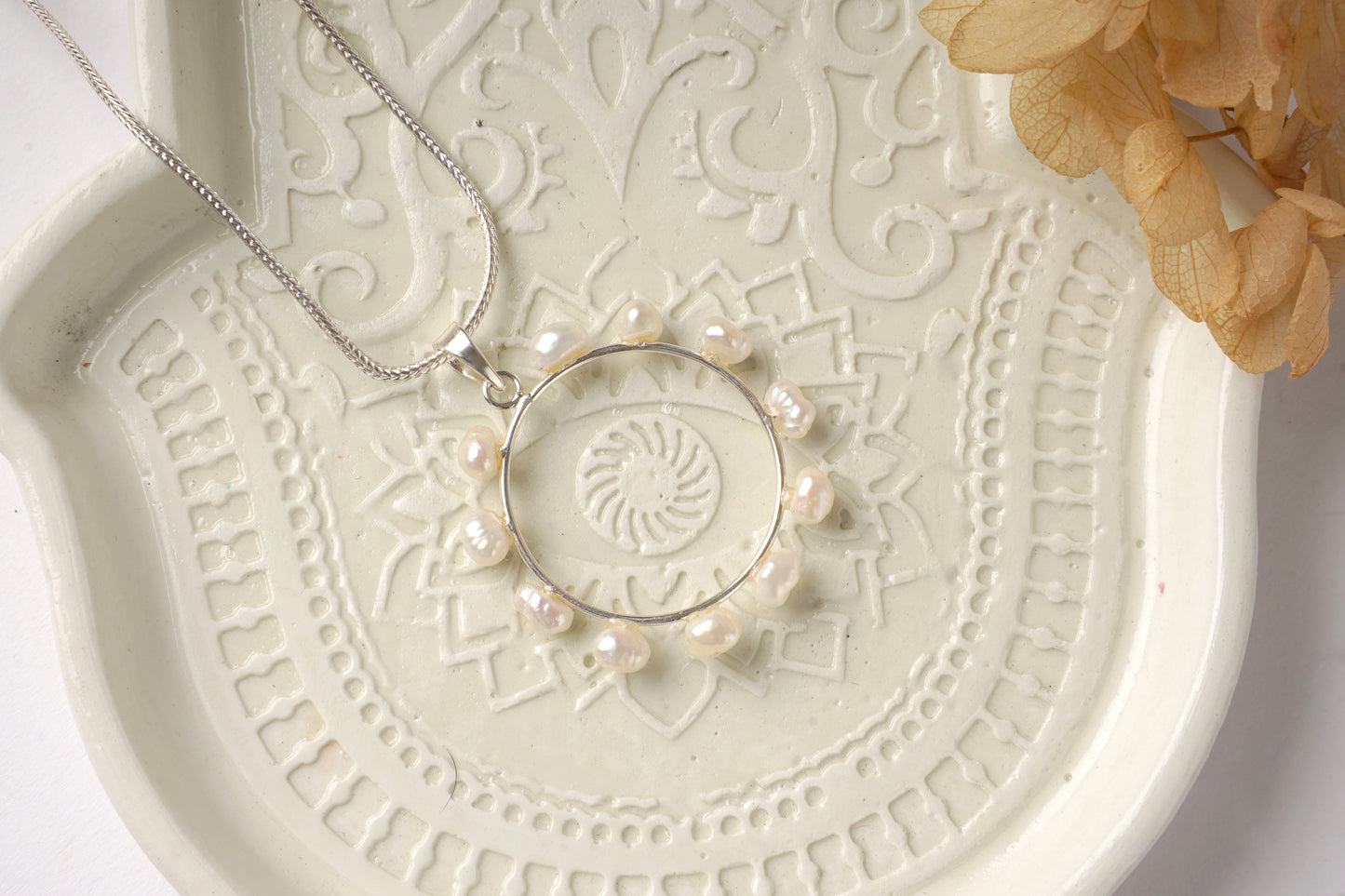 Dream Come True Silver Pearl Pendant