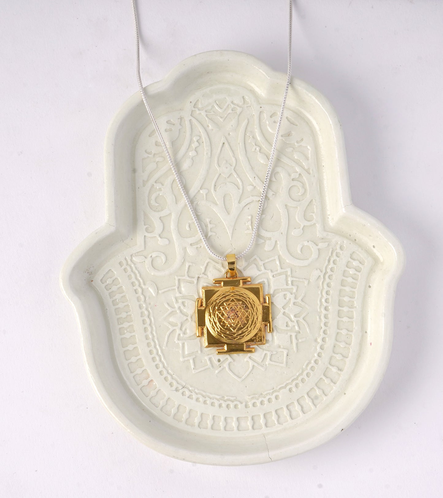Sri Yantra Gold Plated Pendant