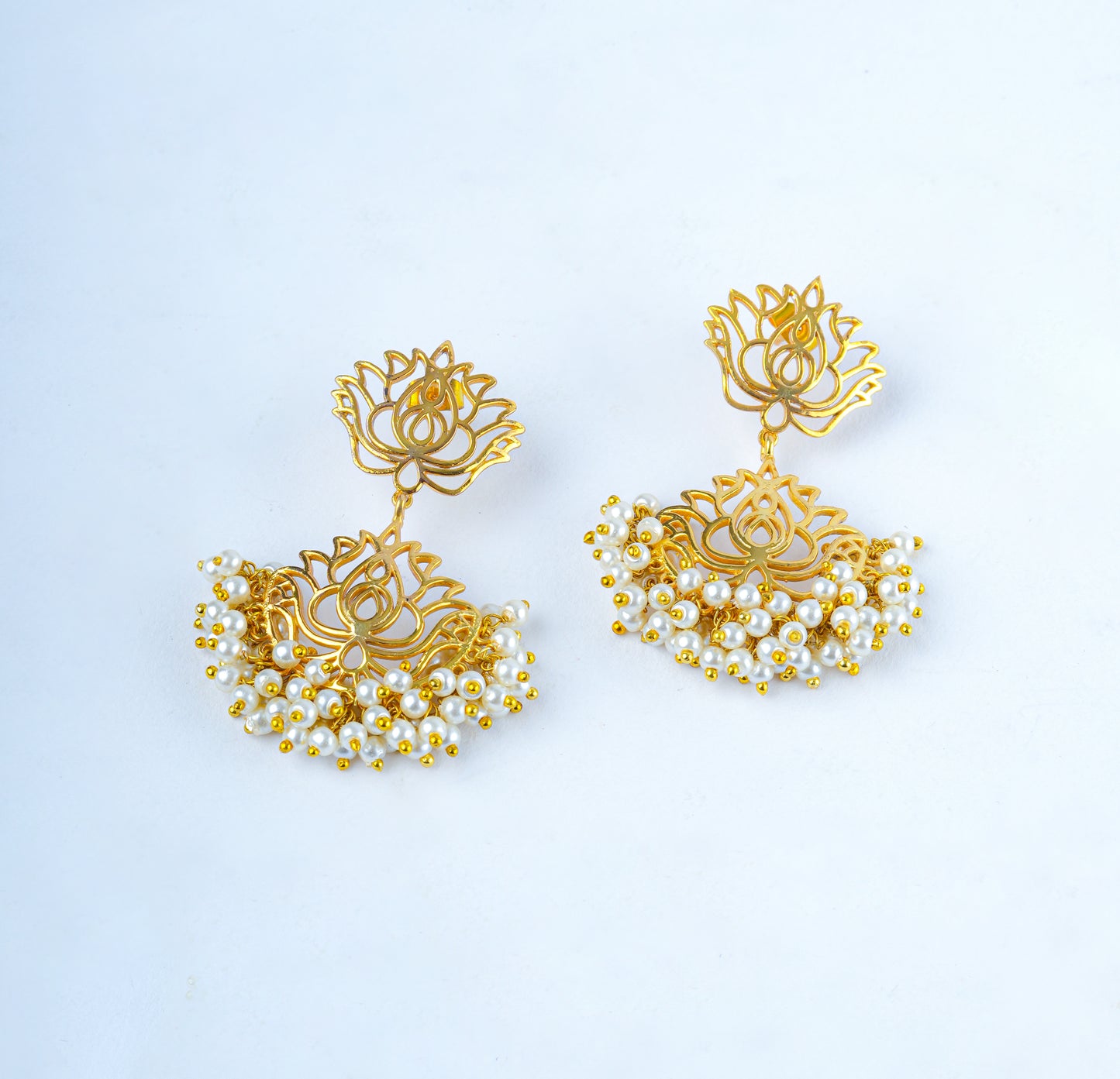 Lotus Filigree Earrings
