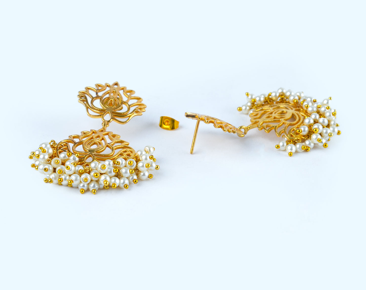 Lotus Filigree Earrings