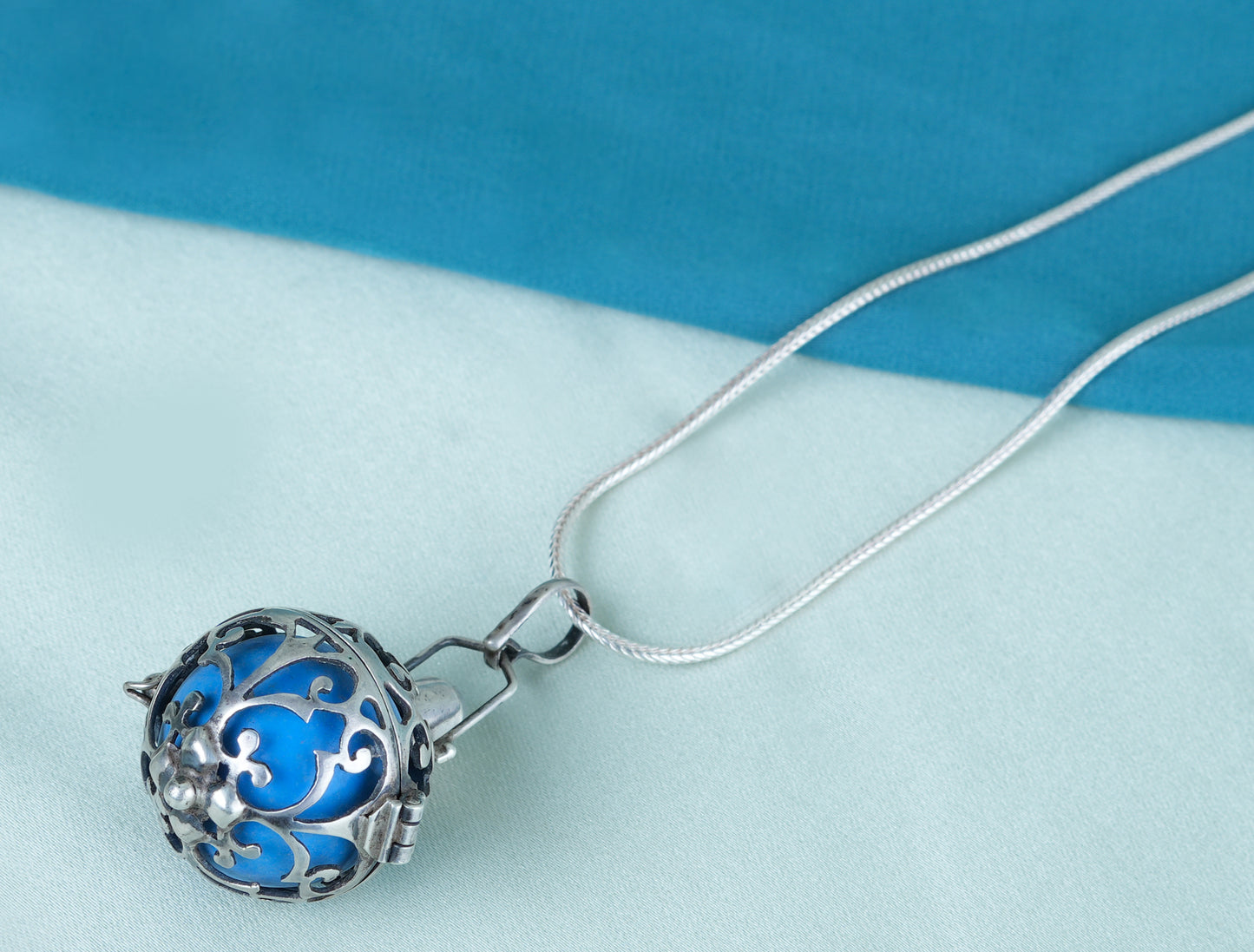Arabian Magic Silver Ball Pendant