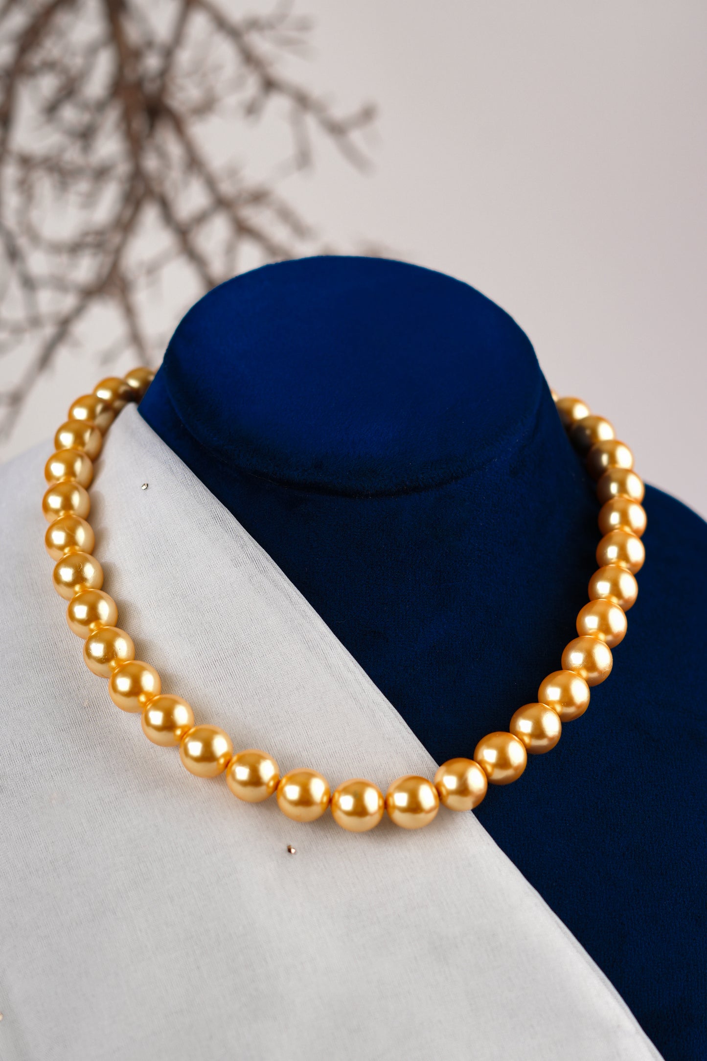 Golden Sunset Pearl Necklace
