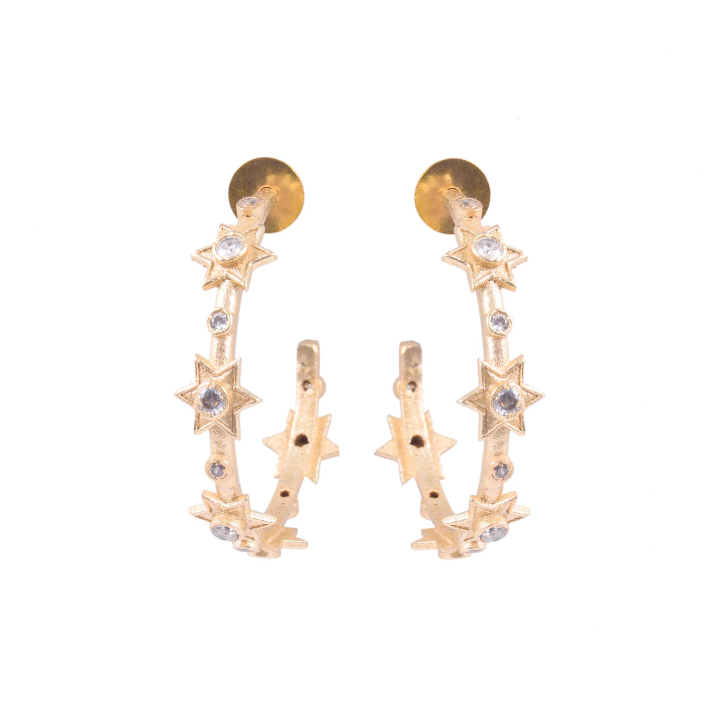 Twinkling Star Hoops