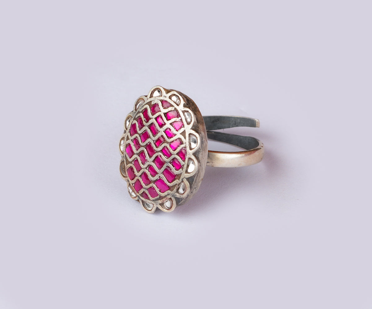 Lotus Lustre Silver Ring