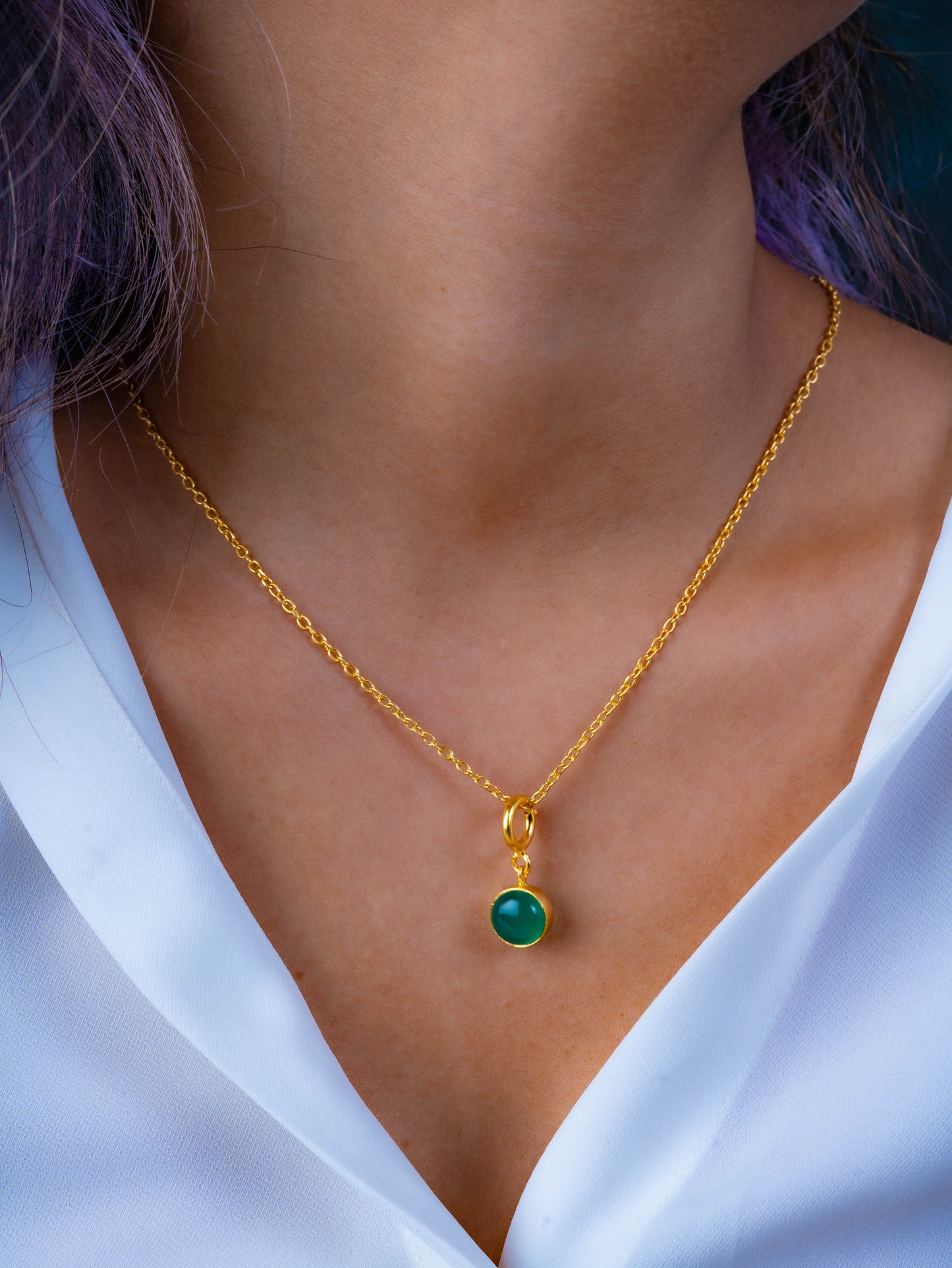Green Onyx Charm Set
