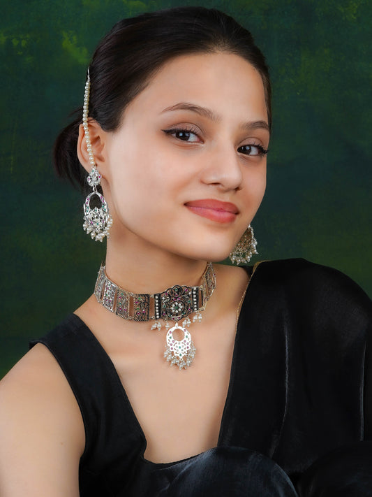 Insiya Purani Dilli Silver Necklace Set