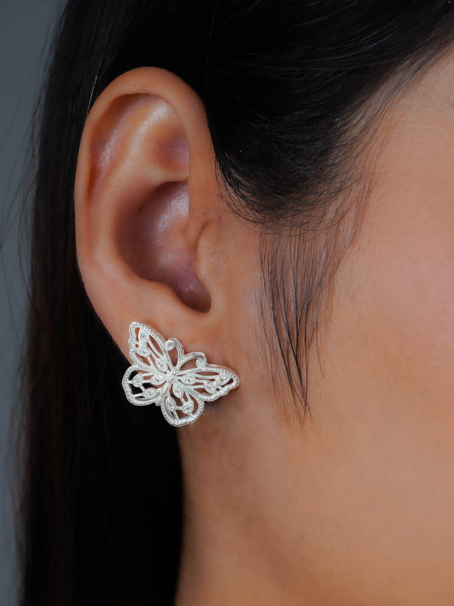 Beautiful Wings Silver Butterfly Set