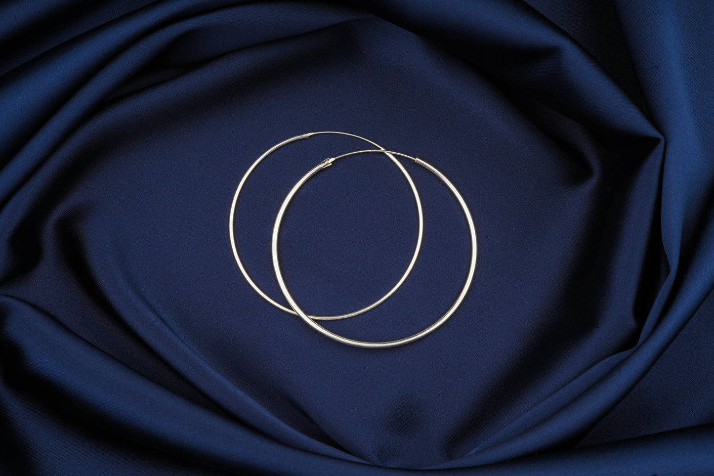 Sterling Silver Big Hoop Earrings