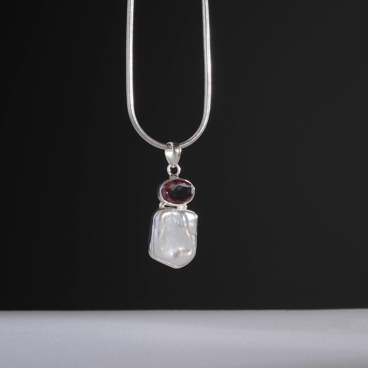 Baroque Pearl Citrine Pendant