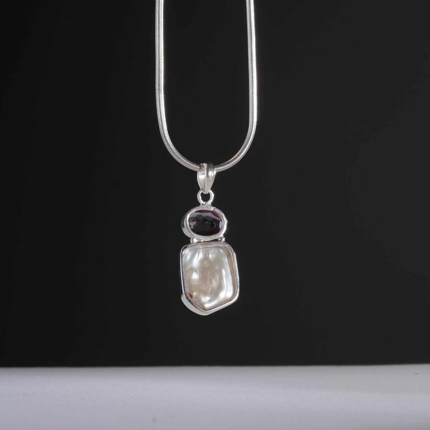 Baroque Pearl Citrine Pendant