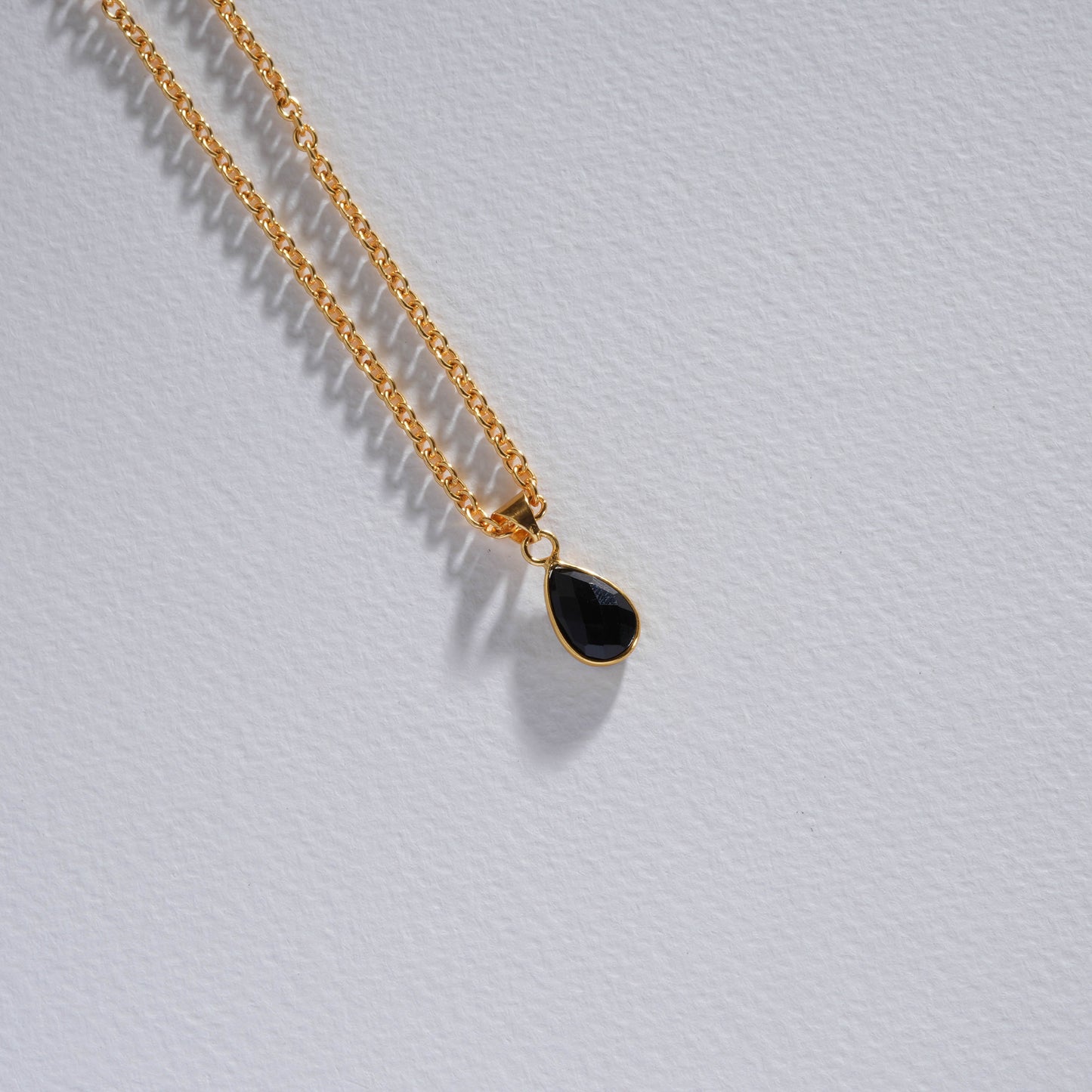 Black Onyx Minimal Pendant Set