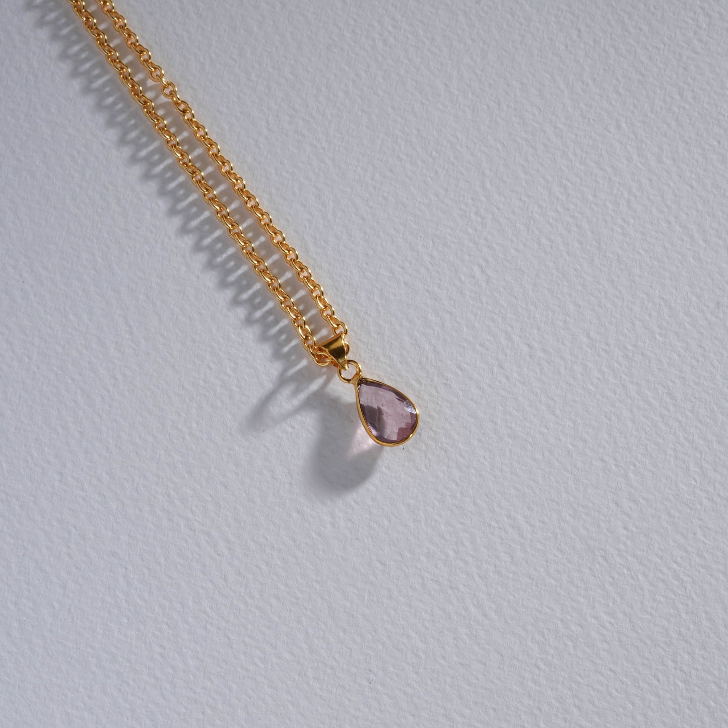 Rose Quartz Minimal Pendant Set