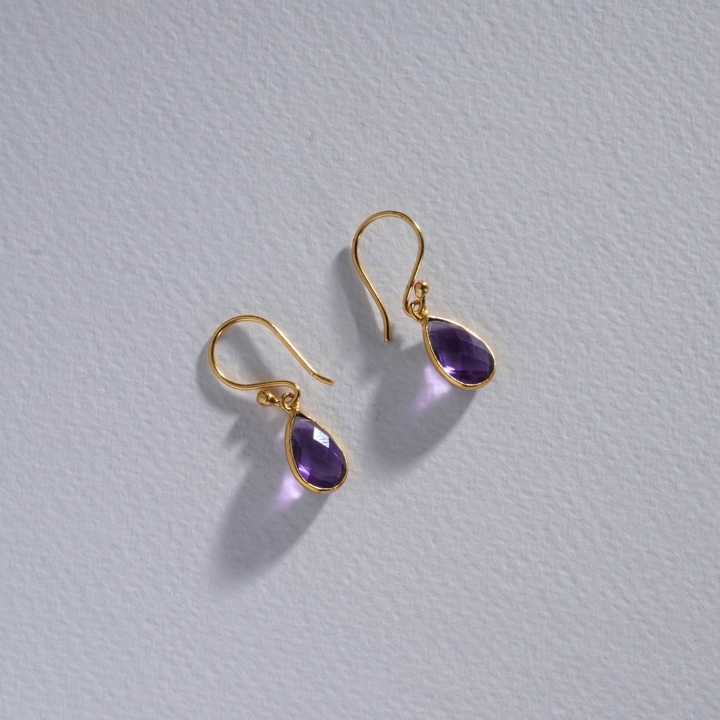 Minimal Amethyst Pendant Set