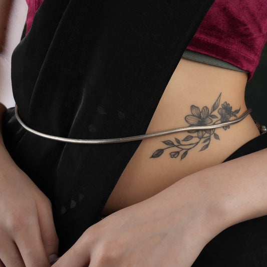 Silver Rope Chain Waistband