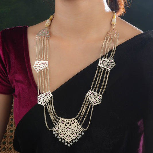 Noor-e-Patra Purani Dilli Silver Necklace