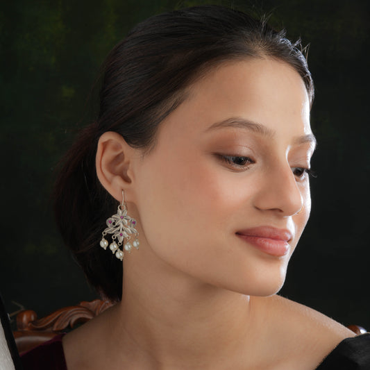 Leila Purani Dilli Silver Earrings