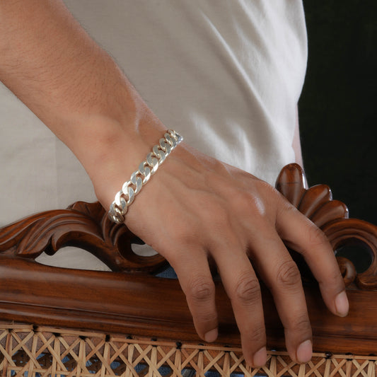 Macho Man Silver Link Bracelet