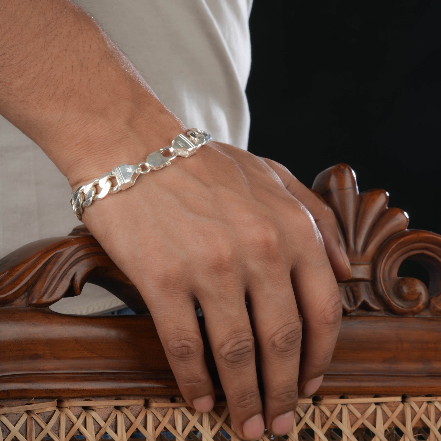 Macho Man Silver Link Bracelet
