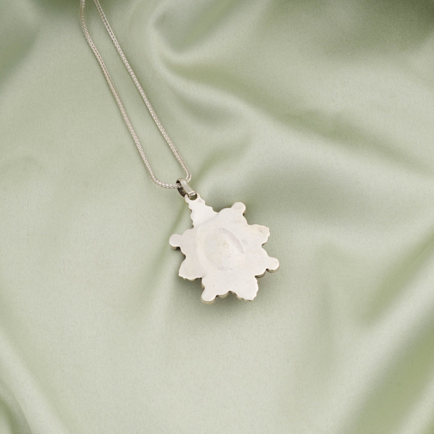 Tibetan Coral And Silver Pendant