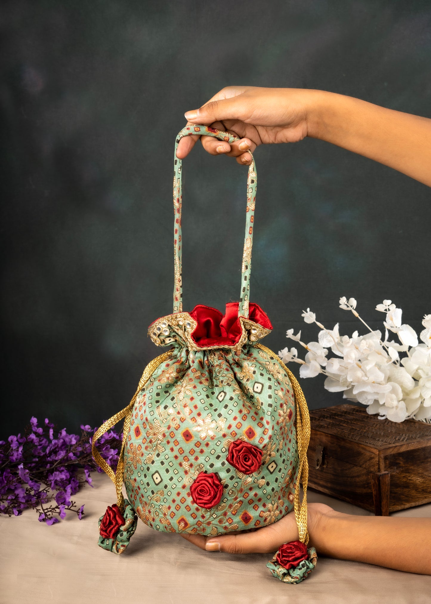 Bandhni Luxe Potli