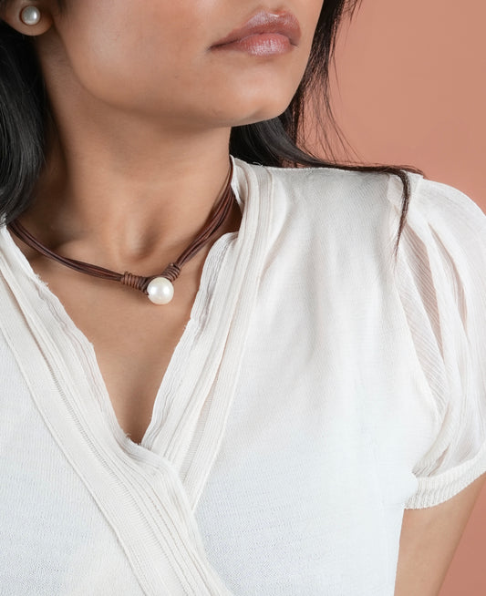 Baroque Pearl Drop Necklace