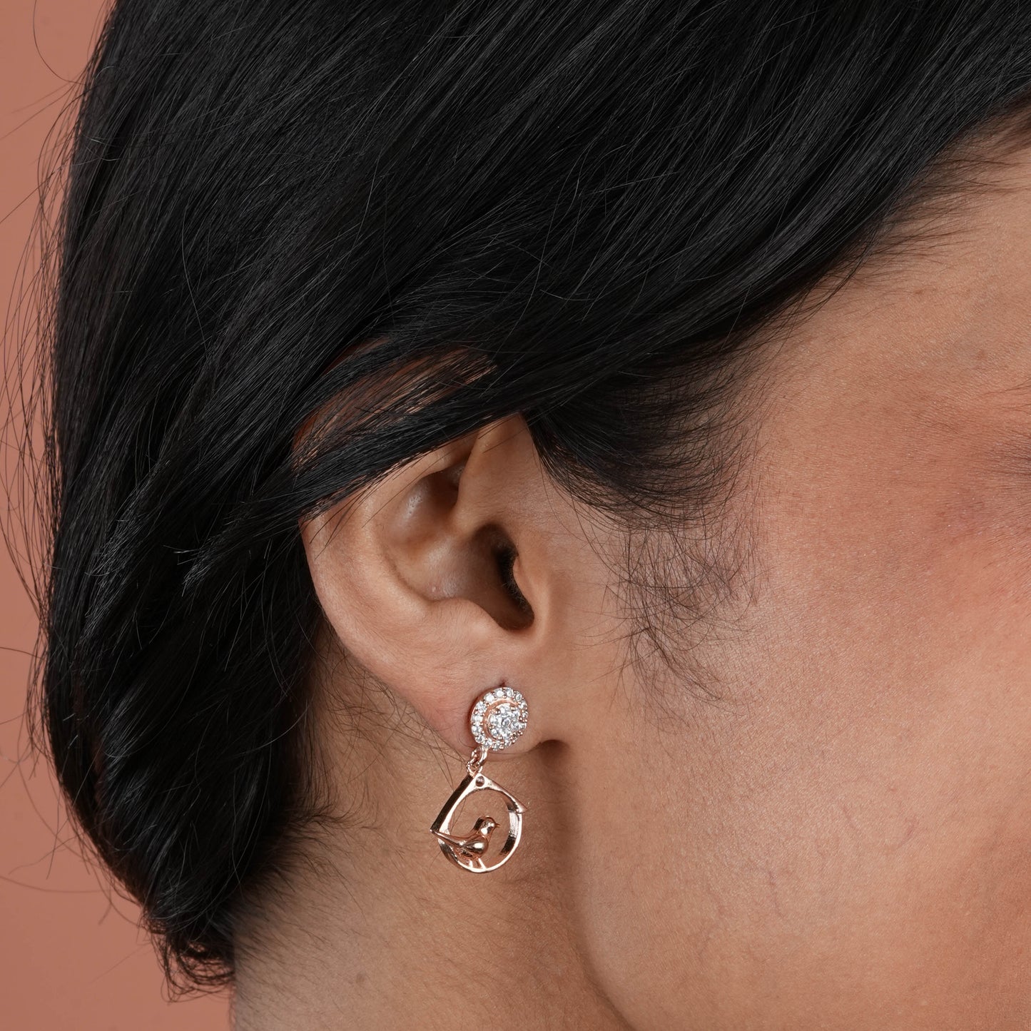 Dove Rose Gold Necklace Set