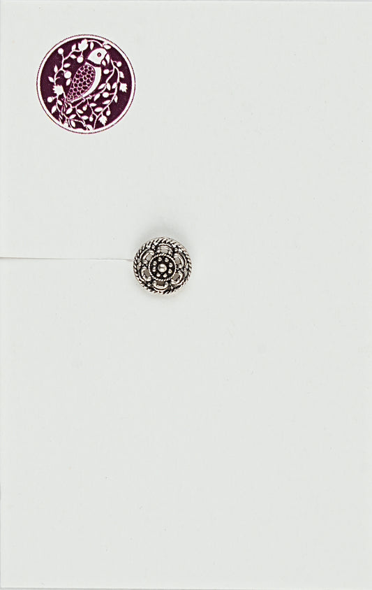 Mandala Silver Nose Pin