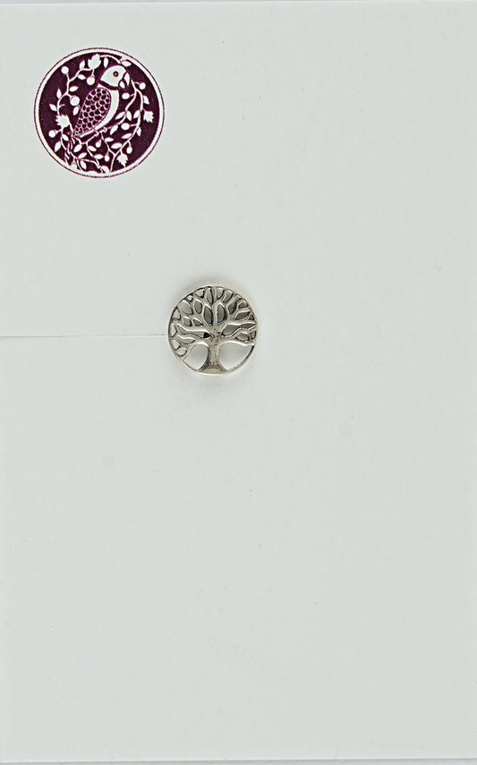 Tree Of Life Silver Nose Pin