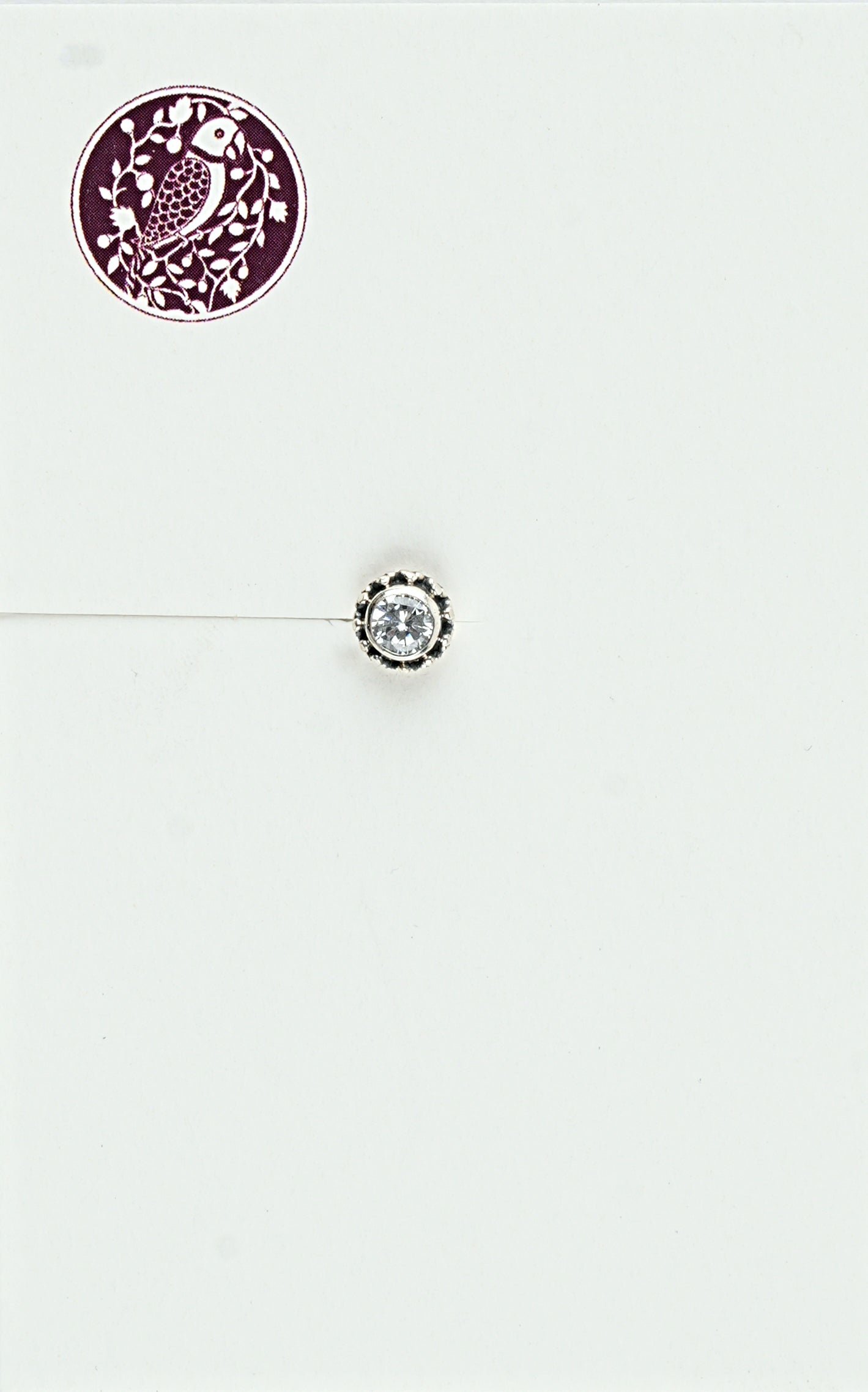 Crystal Essence Silver Nose Pin