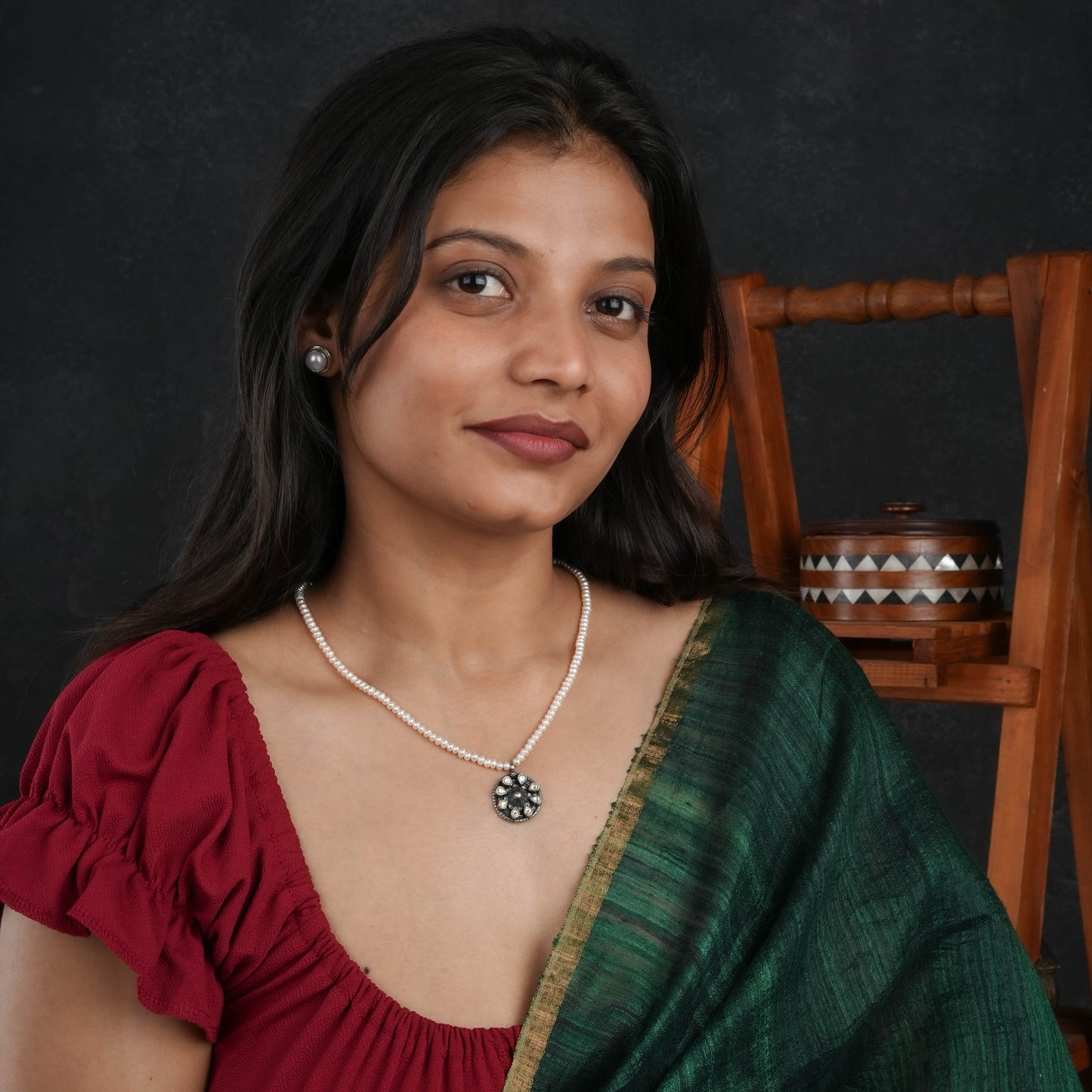 Silver Symphony Pearl Necklace