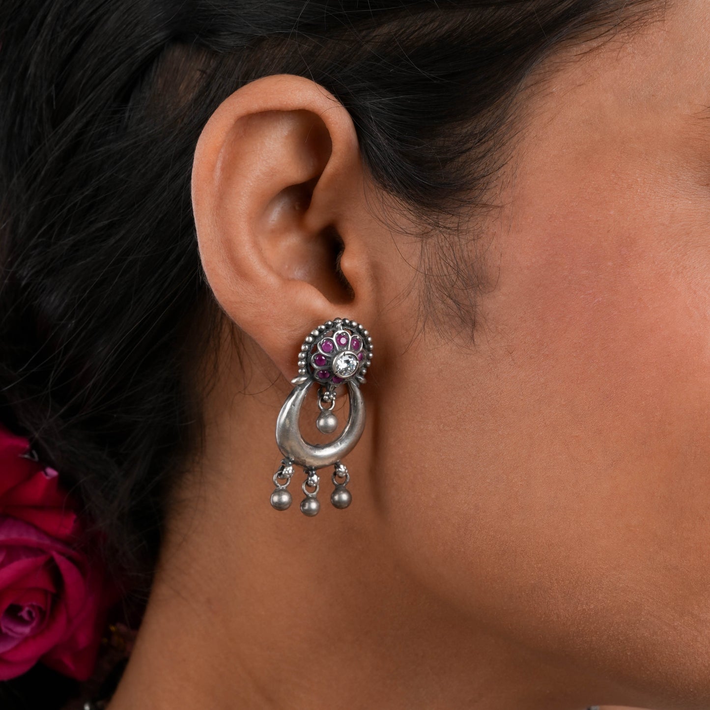 Divya Mohini Temple Silver Necklace Set