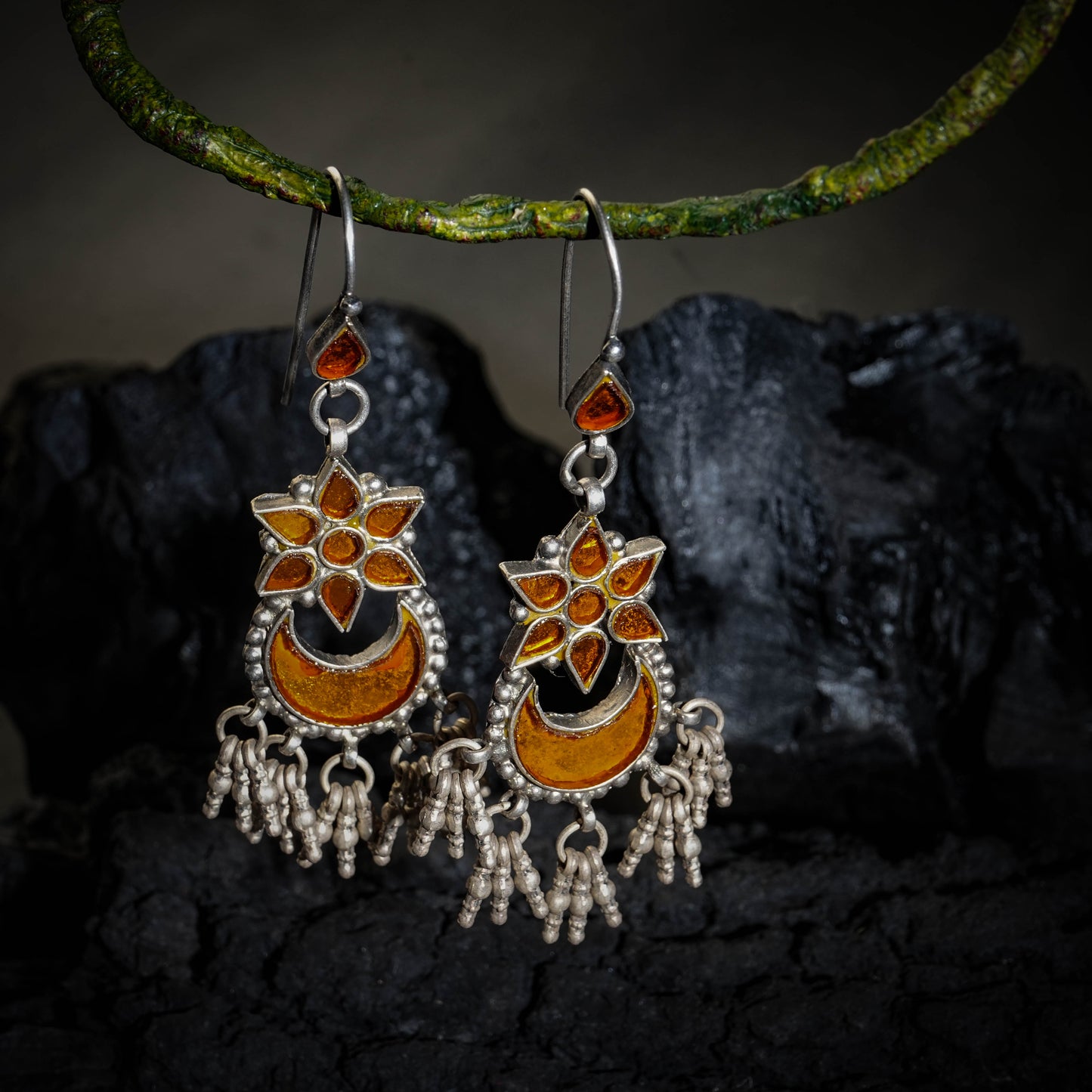 Madhu Chandrika Desert Yellow Danglers