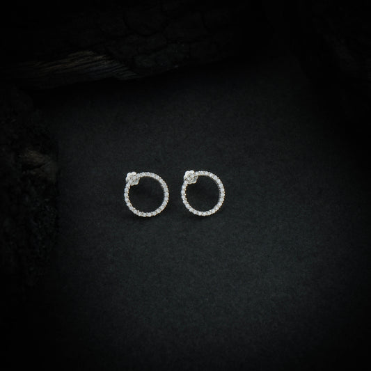 Circle CZ Studs