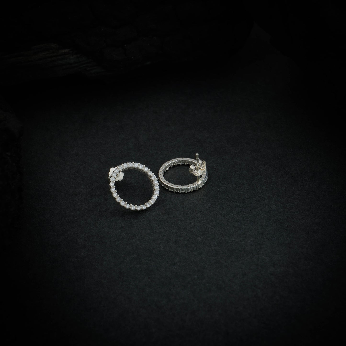 Circle CZ Studs