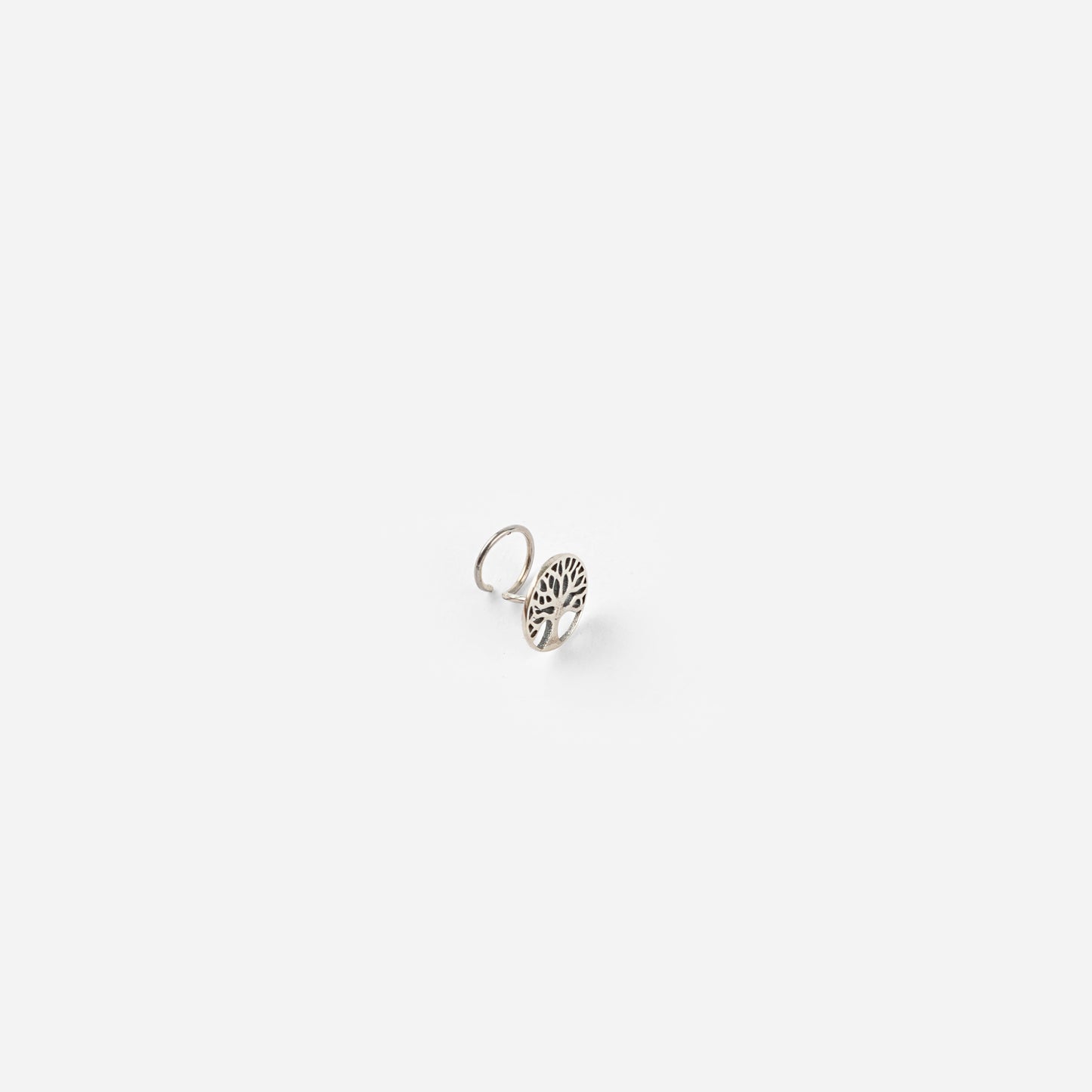 Tree Of Life Silver Nose Pin