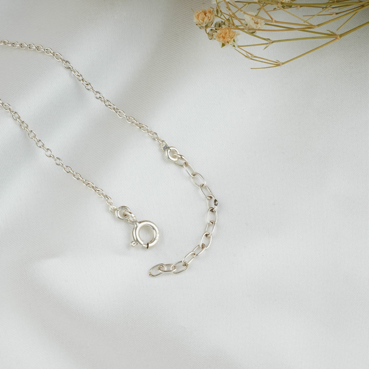 Dainty Ruby Silver Bracelet