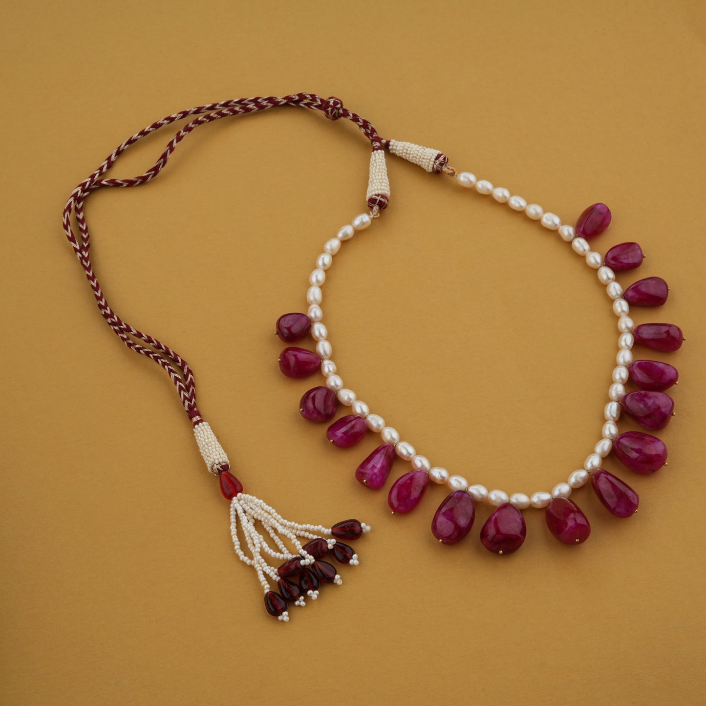 Ruby Tumbles In Pearls
