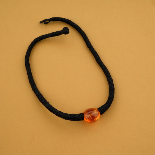Amber Hand Knotted Necklace