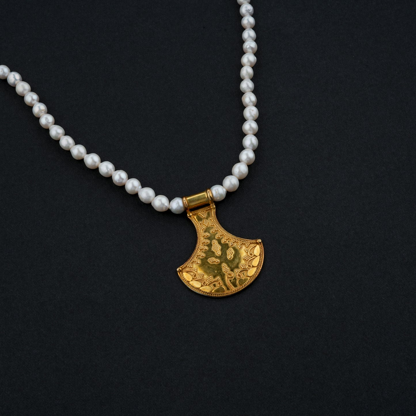 Gold Plated Chitai Silver Necklace