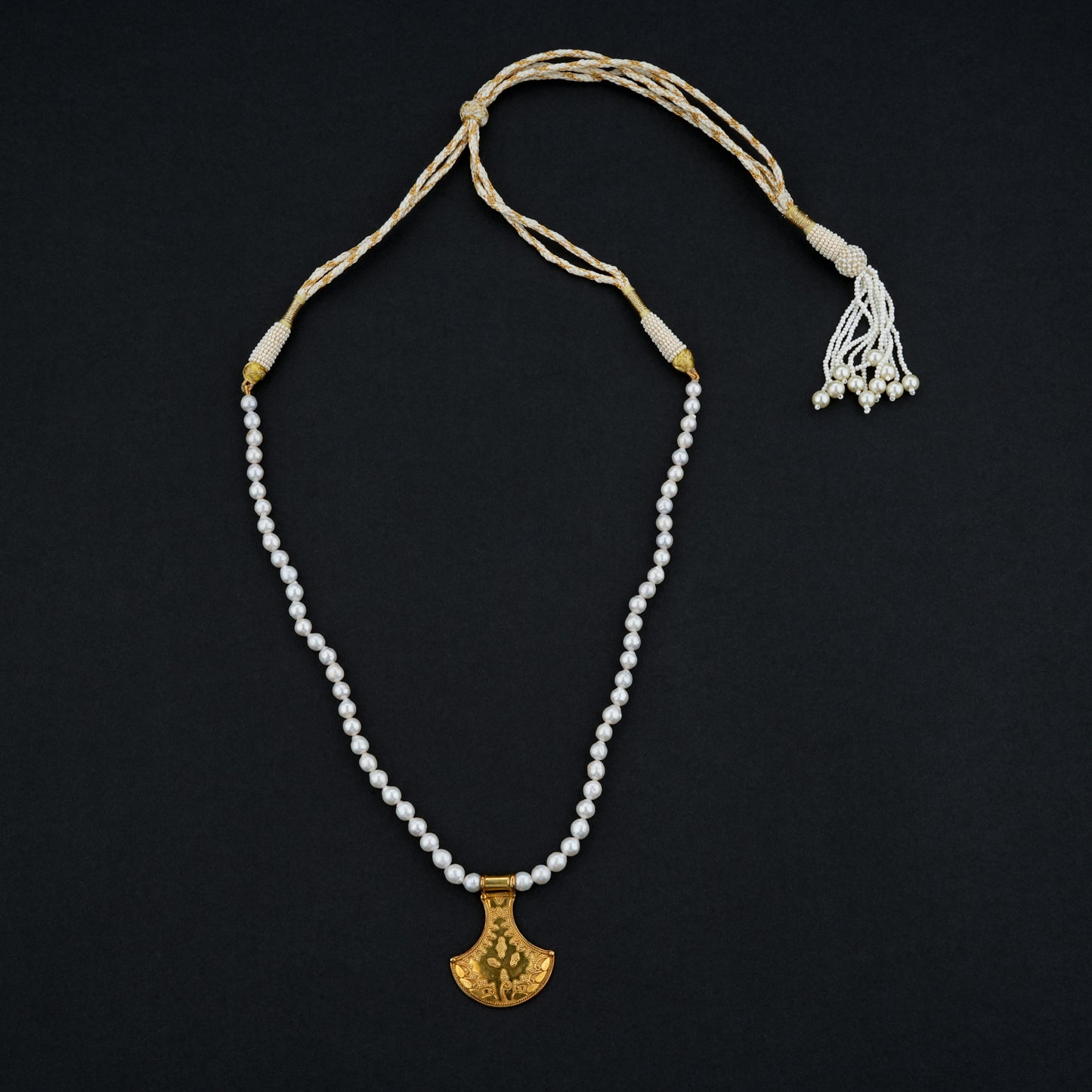 Gold Plated Chitai Silver Necklace