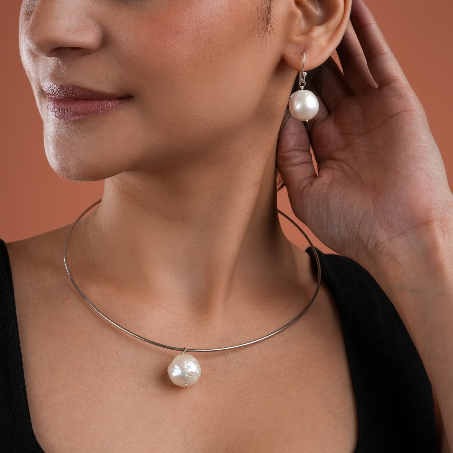 Baroque Silver Drops Set
