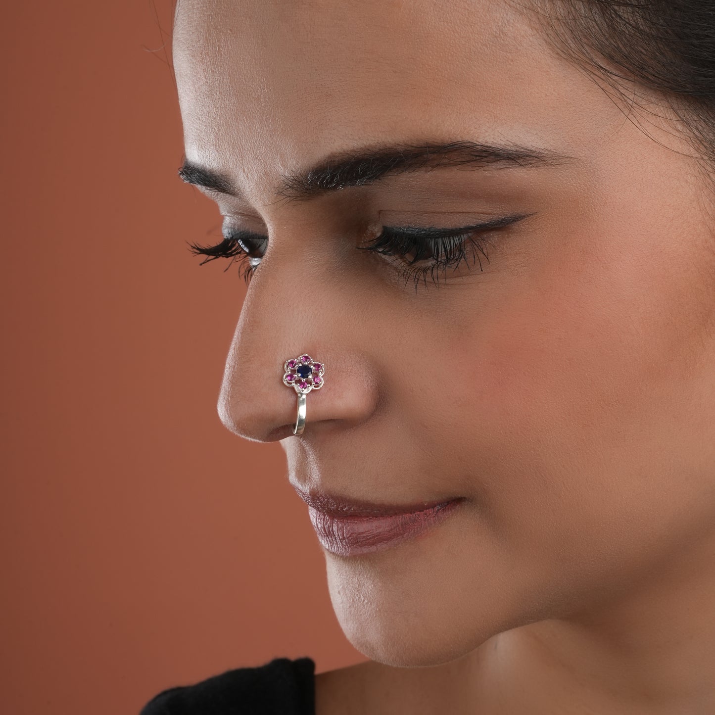 Madhu Malti Silver Clip On Nose Pin